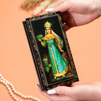 Шкатулка - купюрница &laquo;Сказки&raquo;, 8,5&times;17 см, лаковая миниатюра