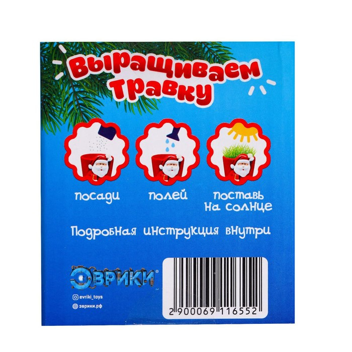 Набор для опытов &laquo;Выращиваем травку: Дед Мороз&raquo;