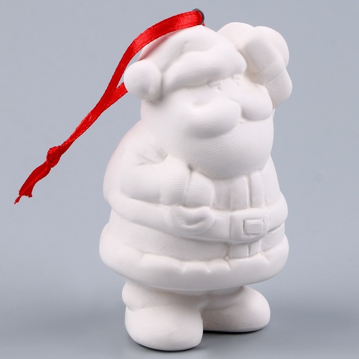 Набор ёлочных украшений под раскраску &laquo;Волшебный&raquo;, 4 шт., с подвесом, кисть