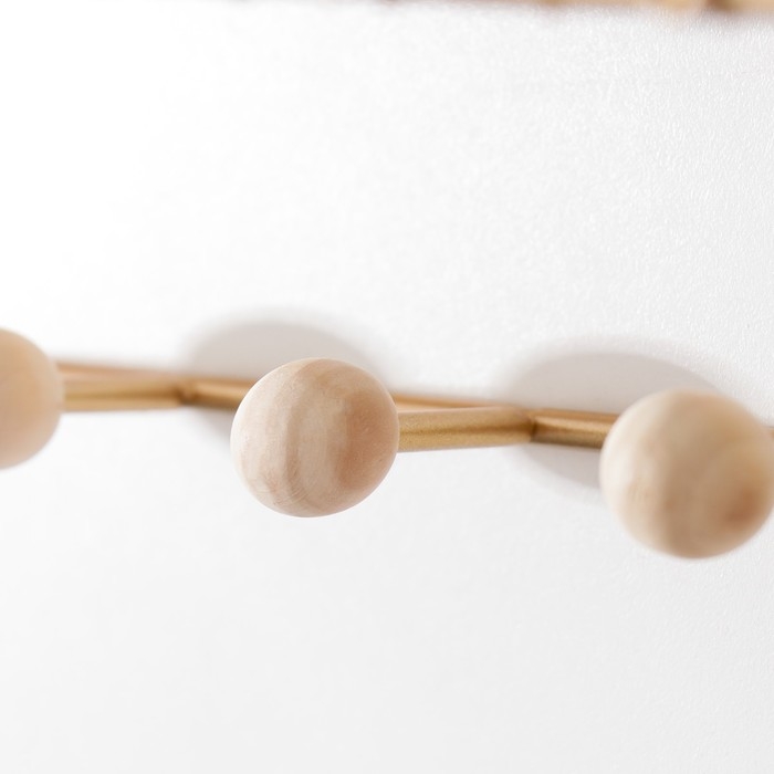 Крючки декоративные металл "Сеть" золото 15,5х12х35 см