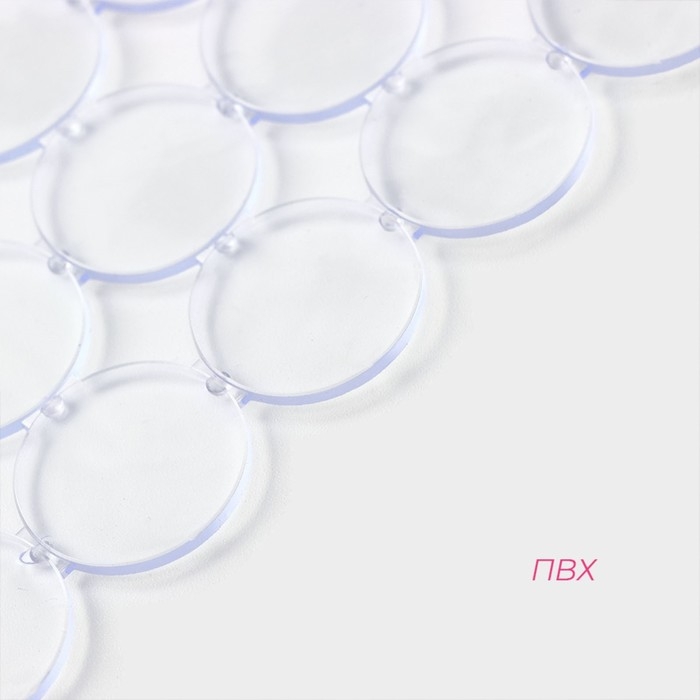 Коврик в раковину Доляна &laquo;Миро&raquo;, 27&times;31 см, прозрачный