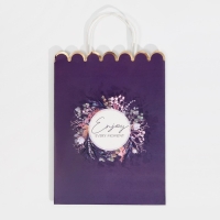 Пакет подарочный крафтовый, упаковка, &laquo;Enjoy&raquo;, 23 х 30 х 12 см