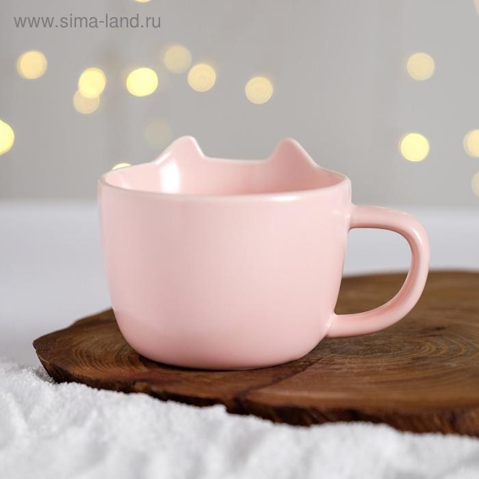 Набор &laquo;Мяу&raquo;, кружка 200 мл, блюдце 18х11