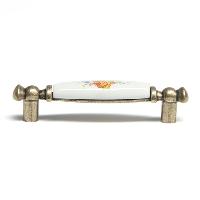 Ручка скоба ROSE CAPPIO Ceramics, 96 мм, цвет бронза