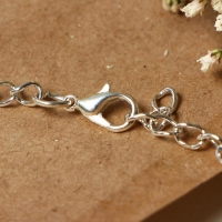 Колье &laquo;Лёд&raquo;, 1 ряд, цвет белый в серебре, 35 см