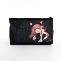 Сумка сдетская спортивная для девочки &laquo;Девочка с ушками&raquo;, 40х24х21см, отд на молнии, чёрный