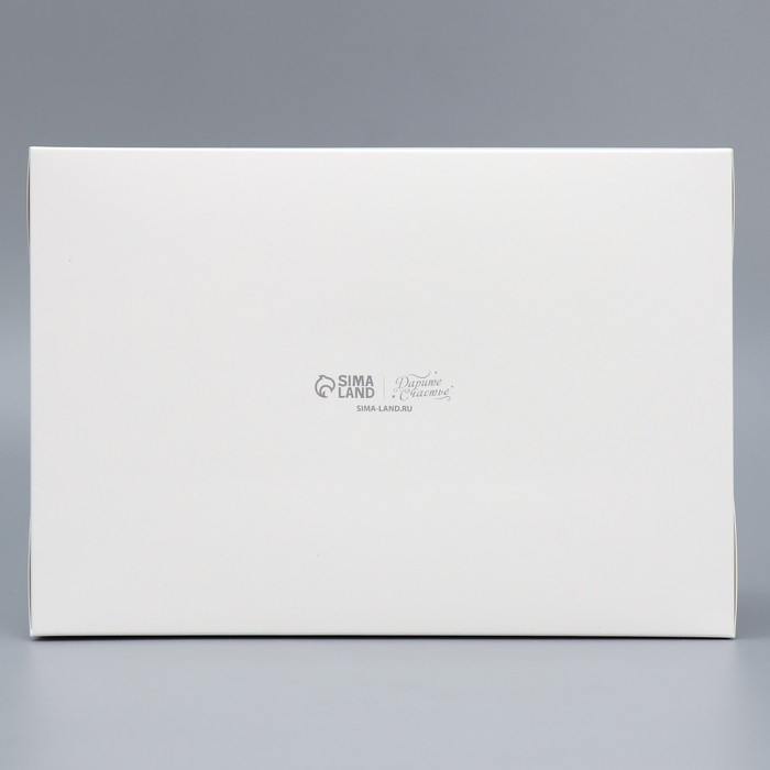 Коробка для капкейка &laquo;С Новым годом&raquo;, голография, 23 х 16 х 10 см, Новый год