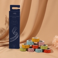 Сантиметровая лента, 150 см &times; 1,9 см, (см/см), цвет разноцветный