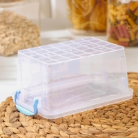 Контейнер пищевой RICCO, 900 мл, 18&times;11&times;8 см, прямоугольный, прозрачный
