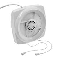 Вентилятор вытяжной ZEIN LOF-05, d=110 мм, 220 В, 20 Вт, с жалюзи, провод