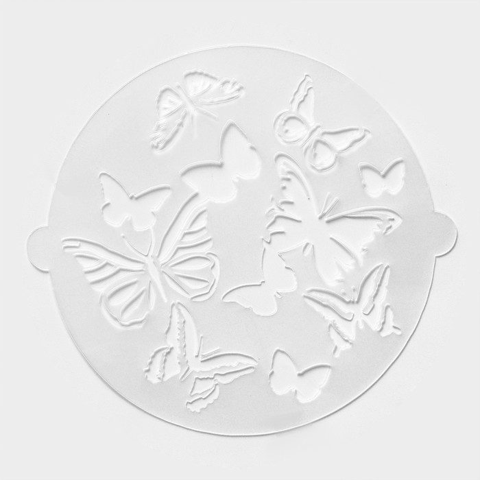 Набор кондитерских трафаретов для украшения выпечки &laquo;Букет&raquo;, 8 шт: 2 шт d=20 см, 6 шт d=8 см