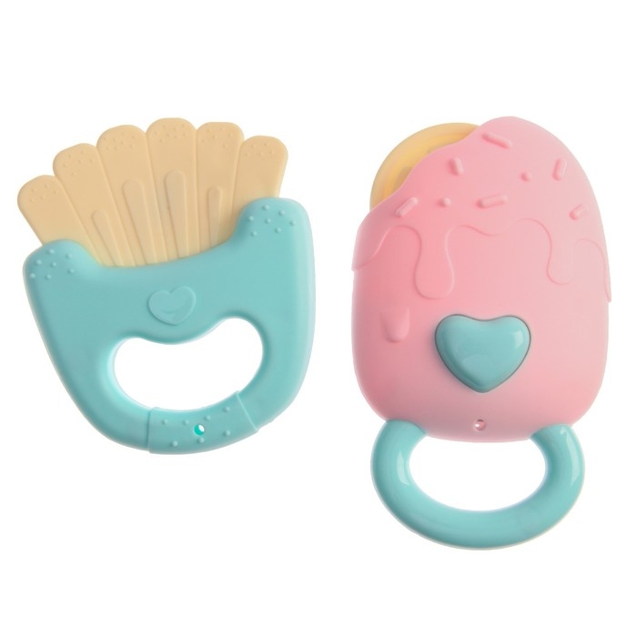 Набор погремушек и прорезывателей &laquo;Нежность&raquo;, 5 шт., Крошка Я