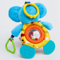 Подвеска - погремушка &laquo;Тигр&raquo;, с прорезывателем, на кроватку, коляску, Крошка Я