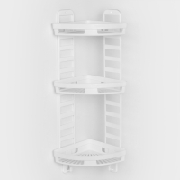 Полка угловая &laquo;Трансформер&raquo;, 25&times;18&times;58 см, цвет белый