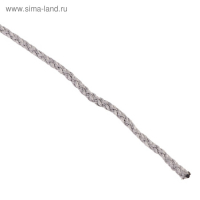 Шнур для вязания "Классик" без сердечника 100% полиэфир ширина 4мм 100м (св.серый)