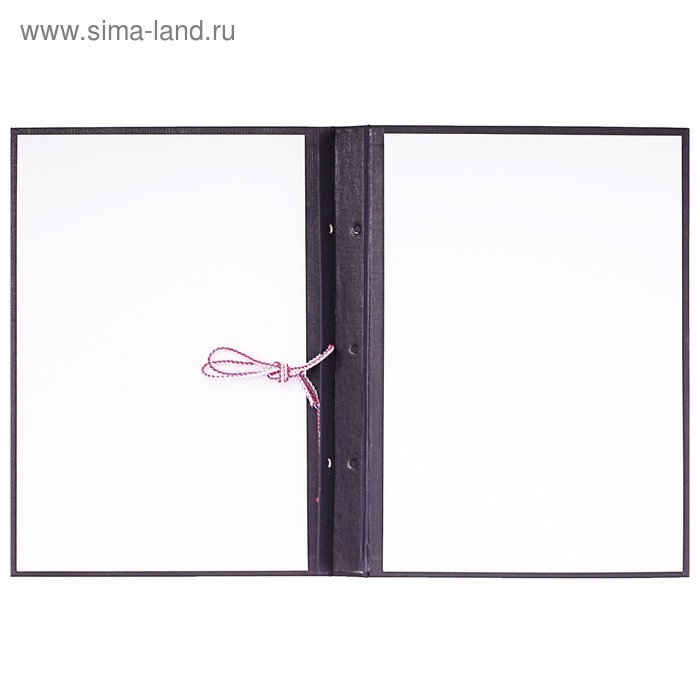 Папка "Выпускная квалификационная работа" А4, бумвинил, гребешки/сутаж, (без бумаги) чёрная 10ВР001