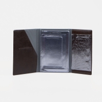 Обложка для паспорта и автодокументов, цвет коричневый