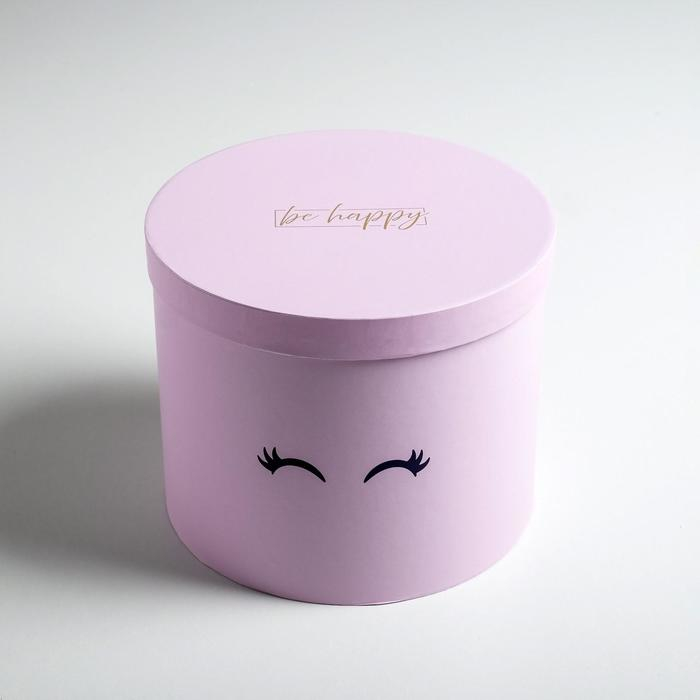 Набор шляпных коробок для цветов 5 в 1, упаковка подарочная, &laquo;Глазки&raquo;, 14 х 13 см - 22 х 19,5 см