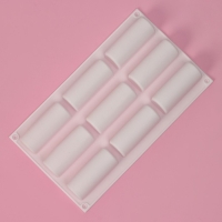 Форма для выпечки Доляна &laquo;Сладости. Батончики&raquo;, силикон, 29,3&times;17,5&times;3,5 см, 9 ячеек (8,3&times;3,2&times;3,5 см), цвет МИКС