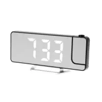 Часы - будильник электронные настольные с проекцией на потолок, термометром, календарем, USB   10911