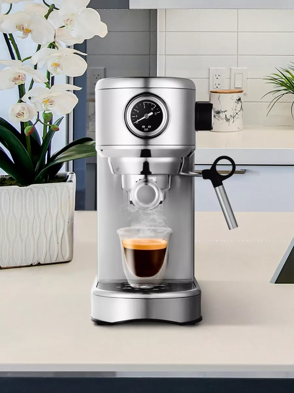 Кофеварка электрическая рожковая КТ-7193 - 1450 Вт