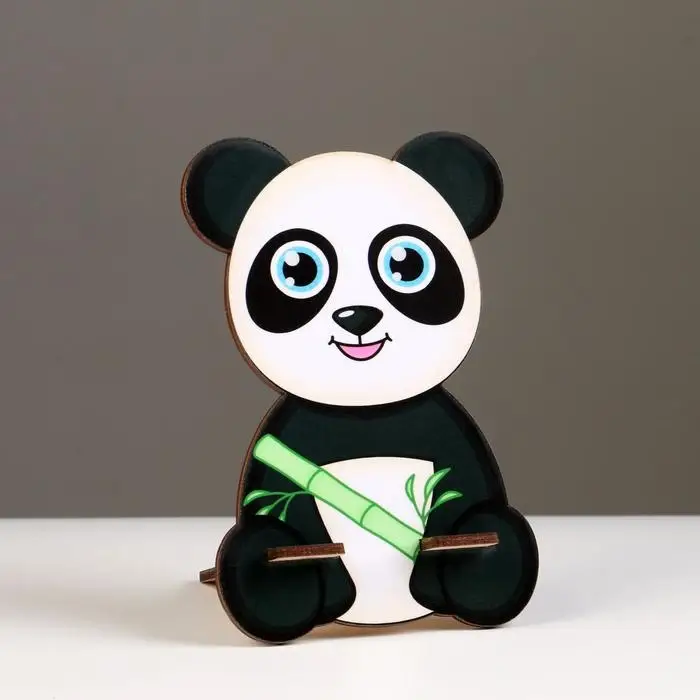 Подставка под телефон &laquo;Панда&raquo;, дерево