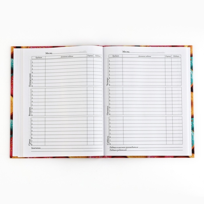 Дневник школьный 5-11 класс, в твердой обложке, 48 л. &laquo;Пончики&raquo;