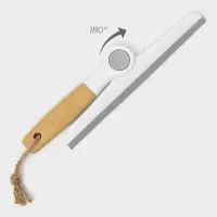 Водосгон Meli, с поворотным сгоном TRP, бамбуковая ручка, 24&times;20 см