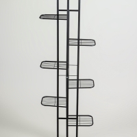 Подставка для цветов Greengo, 8 полок, 43 &times; 22 &times; 141 см, напольная, металл, чёрная