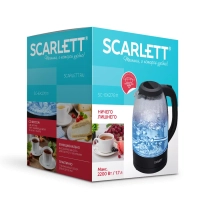 Чайник электрический стеклянный с подсветкой 1,7 л