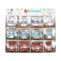 Ластик фигурный "Мишка" МИКС