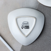 Тарелка керамическая &laquo;Лисичка&raquo;, 13.5 х 13.5 см, цвет белый