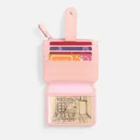 Картхолдер на молнии Unison, розовый