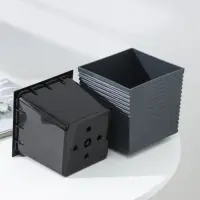 Кашпо со вставкой &laquo;Стиль&raquo;, 1,5 л, цвет графит