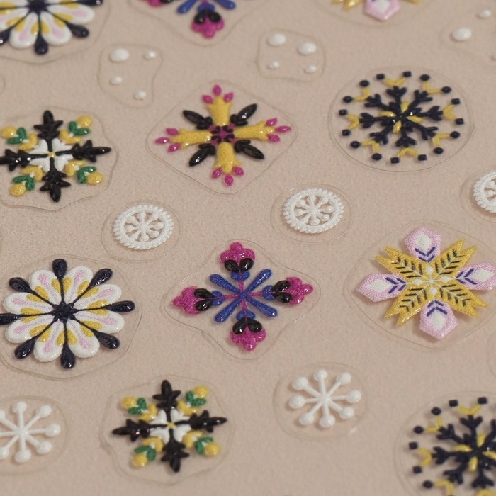 Наклейки для ногтей &laquo;Праздничное настроение&raquo;, объёмные, разноцветные