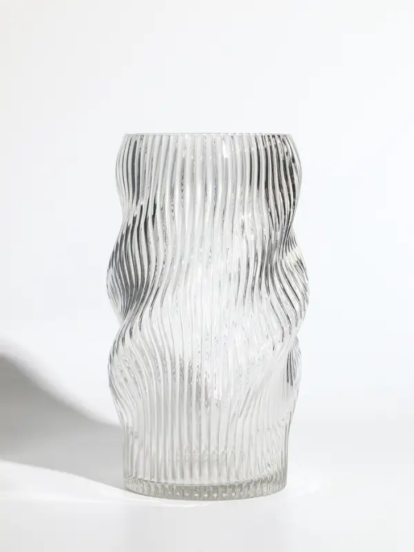 Ваза стекло настольная "Венди" 24,5х13х11 см, прозрачный