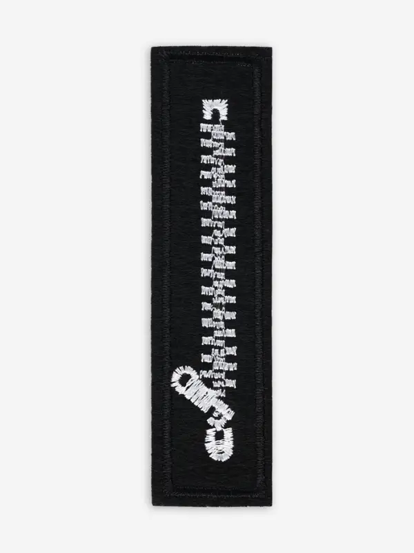 Термоаппликация &laquo;Молния&raquo;, 10&times;2.5 см, чёрная, белая