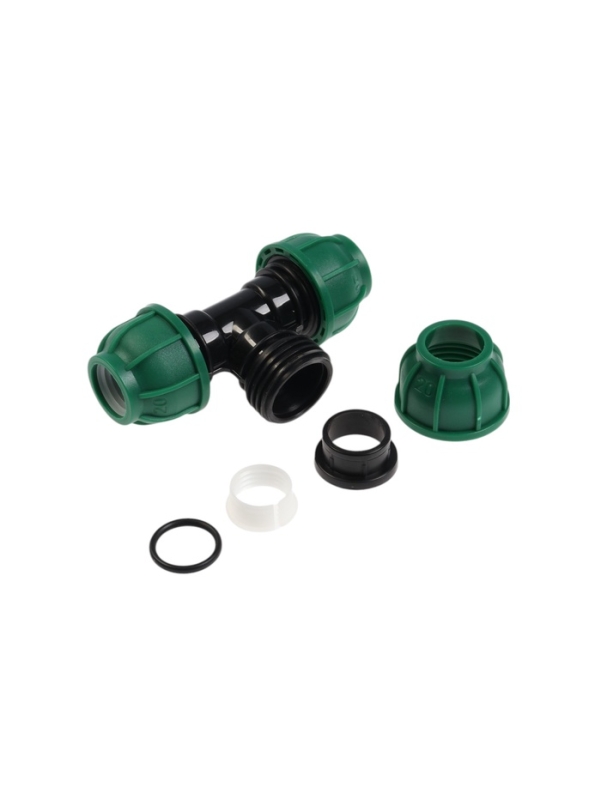 Тройник ПНД ZEIN, 20 мм, цанга