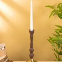 Подсвечник на 1 свечу "Шоколад" 10,5х10,5х30 см