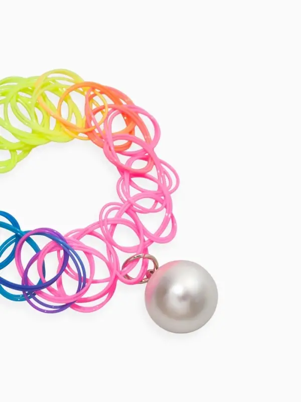 Браслет детский набор 3 шт. "Выбражулька" котик, единорог, силиконовый, разноцветный