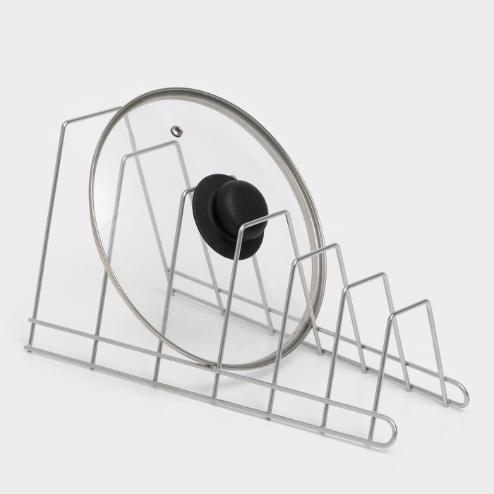 Подставка для крышек, 34&times;18&times;16 см, хром