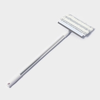 Щётка для окон Raccoon, телескопическая алюминиевая ручка 59(103) см, водосгон 20,5 см, насадка из микрофибры 20,5&times;12 см