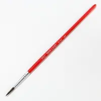 Кисть для рисования из волоса белка круглая № 2 (диаметр обоймы 2 мм; длина ворса 12 мм)