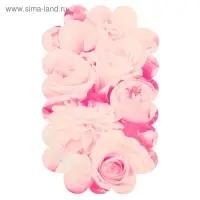 Коробка для печенья, кондитерская упаковка с пластиковой крышкой, &laquo;Пионы&raquo;, 10.5 х 21 х 3 см