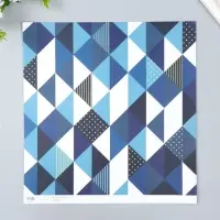 Бумага для скрапбукинга "Строгая геометрия" плотность 180 гр 30,5х32 см