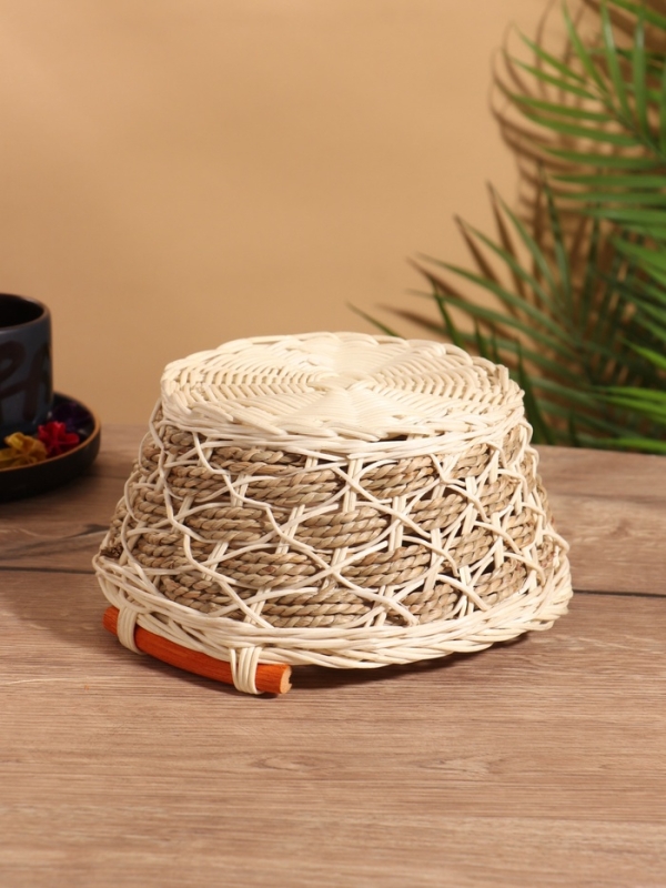 Корзина плетеная 23x22x11 см, ротанг