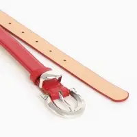 Ремень жен 04-01-02-01, Март2507, 2,3*0,3*110 см, без винта, пряж металл, 1 прокол,