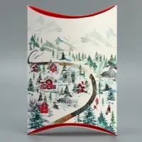 Коробка новогодняя складная фигурная &laquo;Пусть Новый год теплом согреет&raquo;, 19 х 14 х 4 см