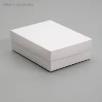 Коробка картонная без окна, белая, 16,5 х 12,5 х 5,2 см