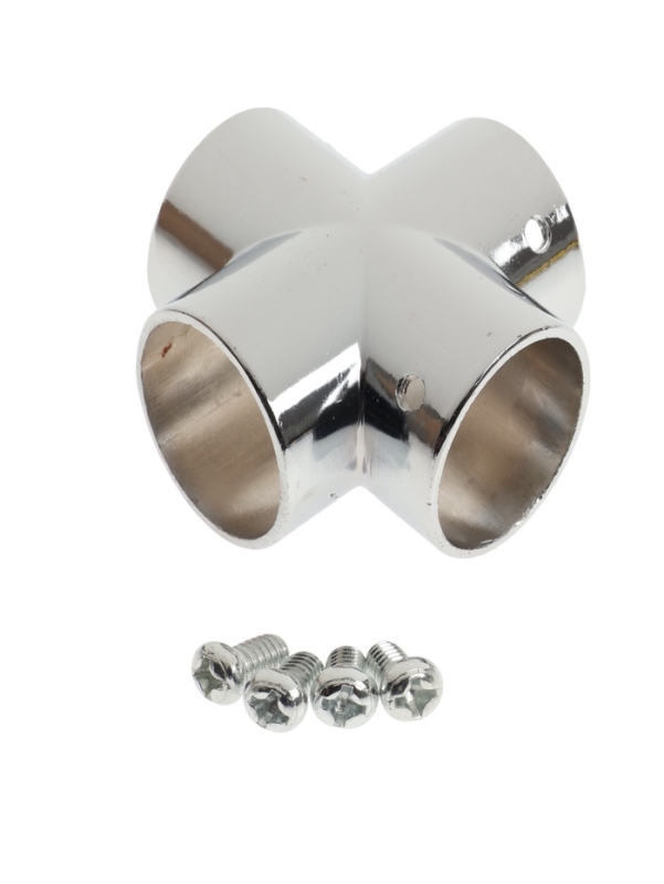 Муфта с 4-мя направлениями ТУНДРА, Х-образная, d=25 мм